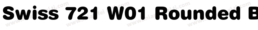Swiss 721 W01 Rounded Black字体转换